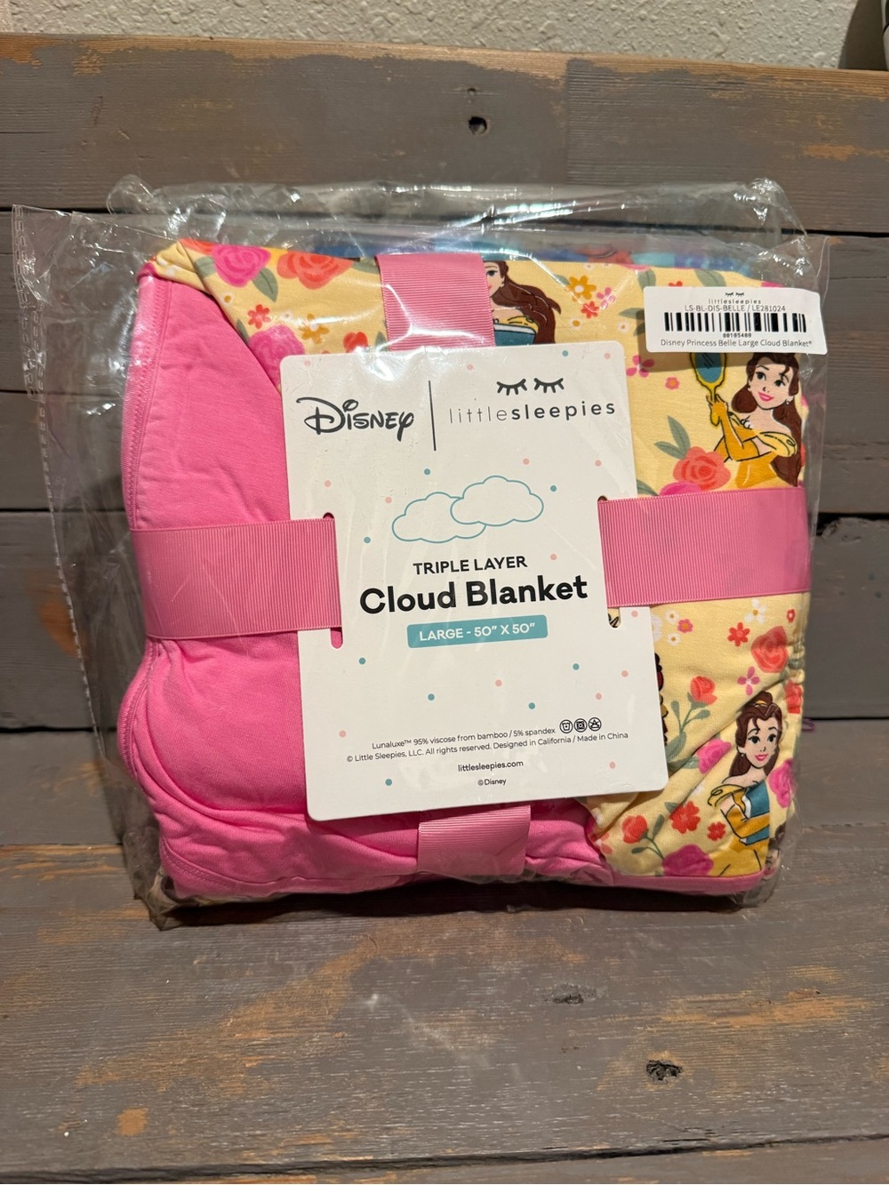 Little sleepies belle beauty and the beast cloud blanket